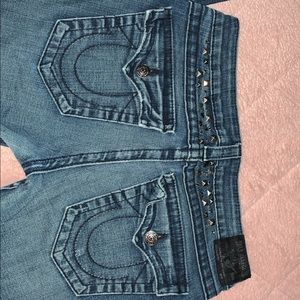 Women’s size 30 flare leg True Religion jeans